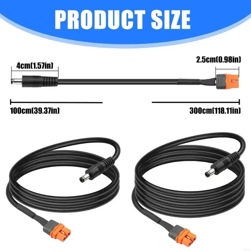 XT60i F Female to DC5521 Male Connector Adapter Cable with Pin for Storage Energy Devices Communication