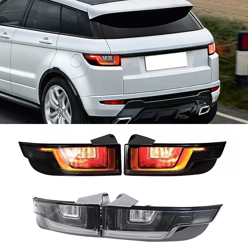 Smoked LED Taillight For Range Rover Evoque 2016 2017 2018 2019 Steering Signal Backlight Brake Light Warning Light Assembly