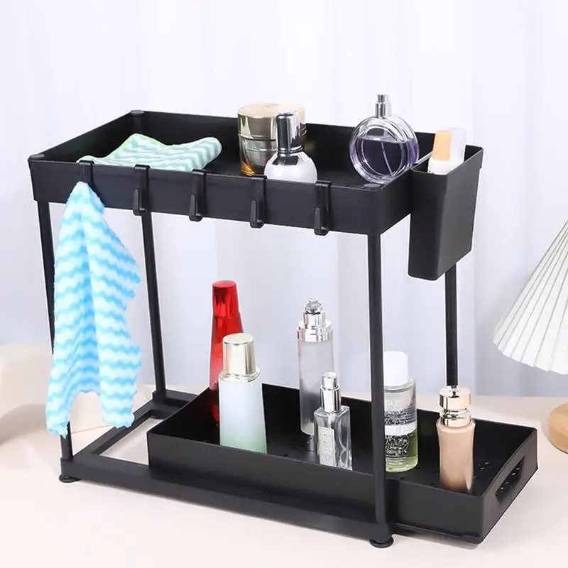 

Under Sink Bathroom Storage Under Sink Organizer and Storage 2Tier Pull Out Bathroom Storage Organizer Storage Shelf for Kitchen