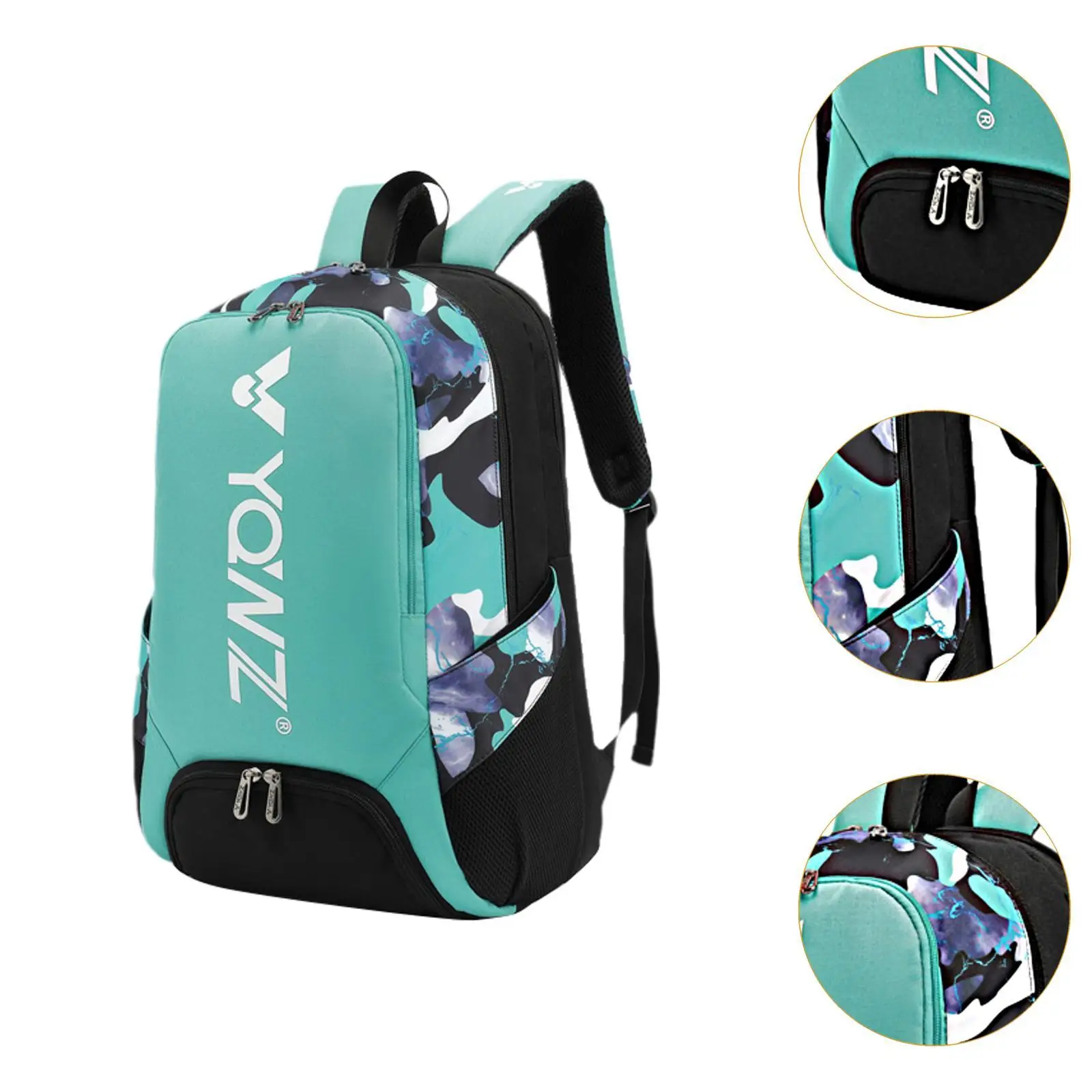 Mochila de bádminton con compartimento para zapatos, bolso de hombro, bolso de gimnasio, bolsa de tenis