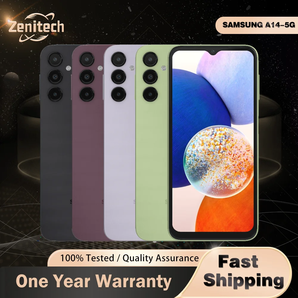 هاتف سامسونج جالاكسي A14 A146U 5G الأصلي 6.6 "4GB RAM 64GB ROM 50MP + 13MP 1080p @ 30fps فيديو ثماني النواة A14 الهاتف المحمول #1