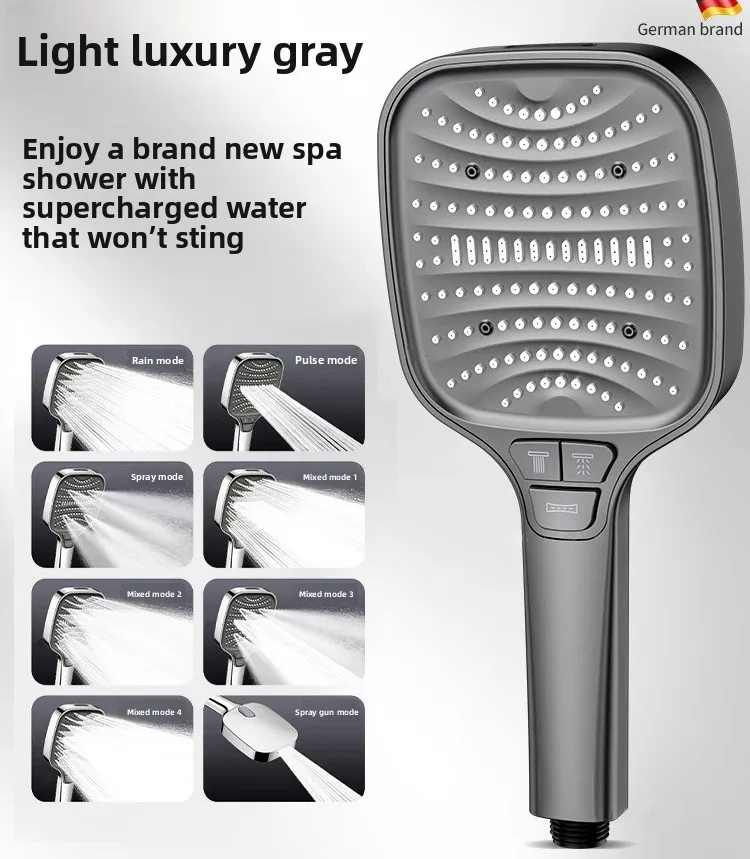 

Насадка для душа под давлением, сверхпрочная душевая насадка под давлением для купания в ванной комнате, бытовой смеситель