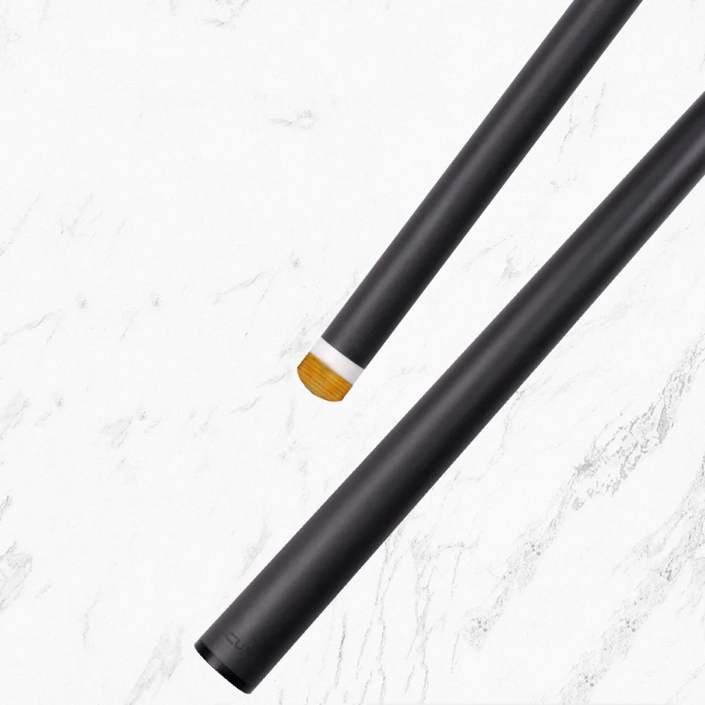 CUPPA 58Inch Black Spider Pro-Taper Carbon Fiber Billiard Pool Cue Stick 12.5mm