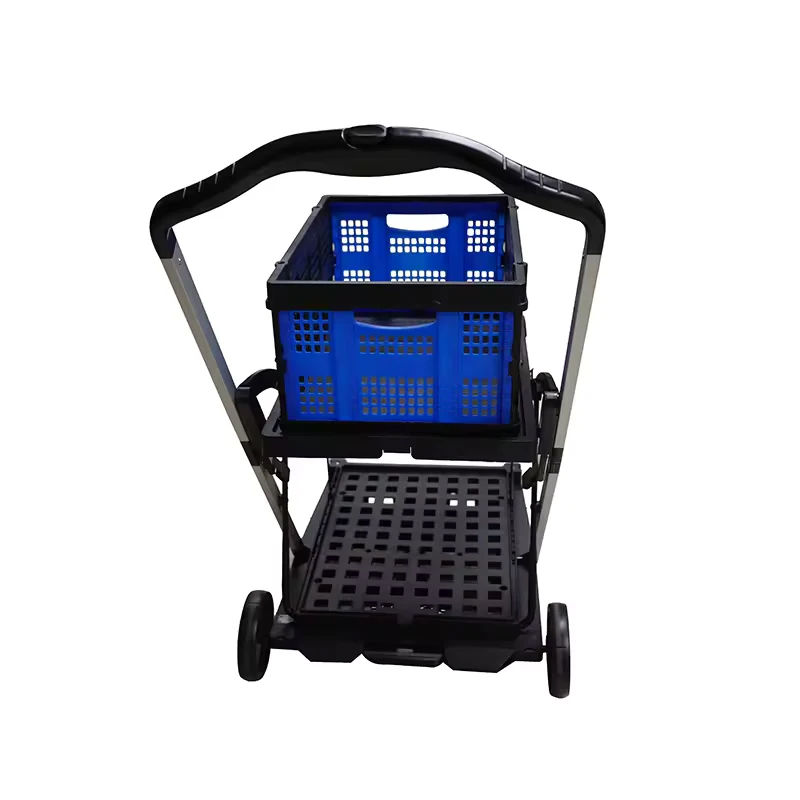 Customized Wholesale GuanRiver shopping trolleys carts shopping trolley 4 wheels foldable