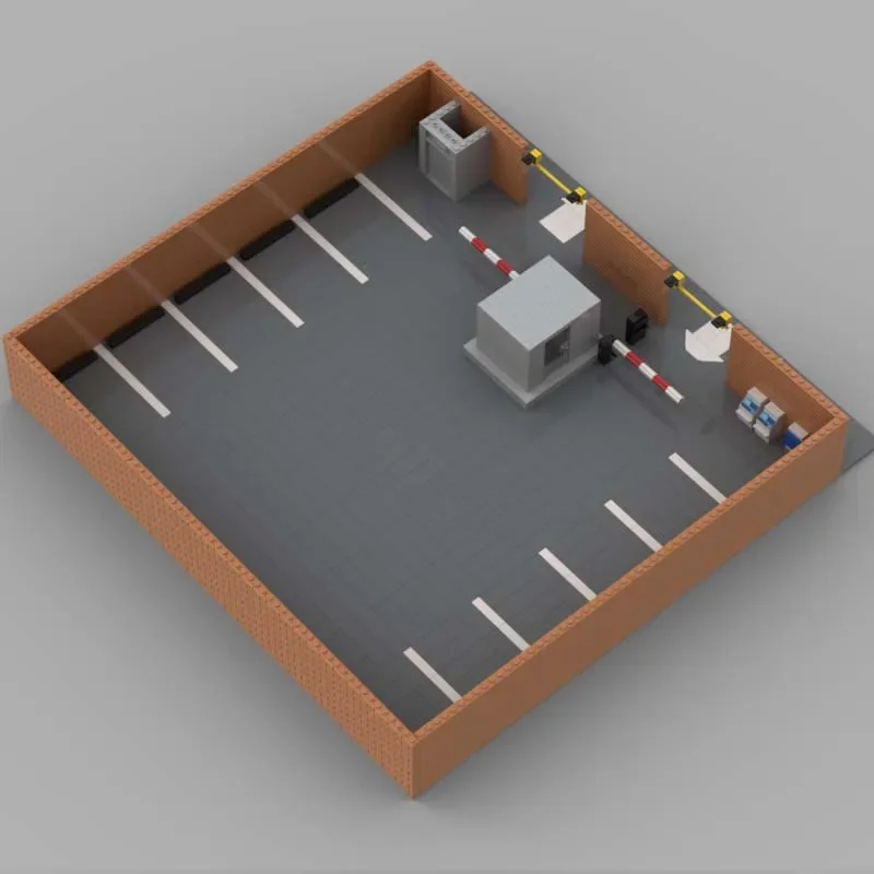 ガレージ付きアパートビル MOC ビルディングブロックストリートビューレンガ DIY アセンブリモジュラー建設ディスプレイおもちゃギフト