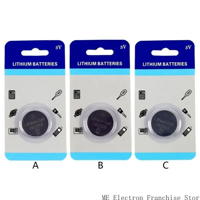 T5EA High Power CR2025 Кнопка Cell CR2032 CR2025 CR2016 литиевые кнопки батареи для ключей мини -светильники игрушки маленькие