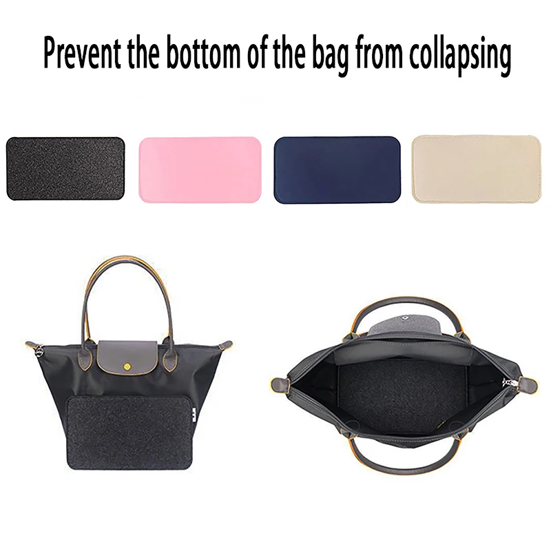 Moldeador de Base de fieltro que se adapta a la bolsa de Asa plegable, bolsa de placa inferior, bolsa de cosméticos de pliegue, bolsa de maquillaje de fieltro, almohadilla de soporte, 1pc