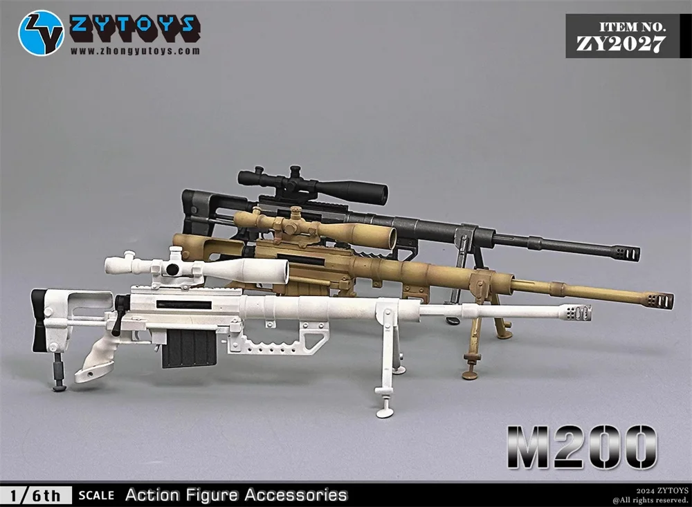 1/6 ZYTOYS ZY2027 Mini Toys Weapon Model M200 Clips Not Real Sniper Toys Model For 12" Action Figure Collect