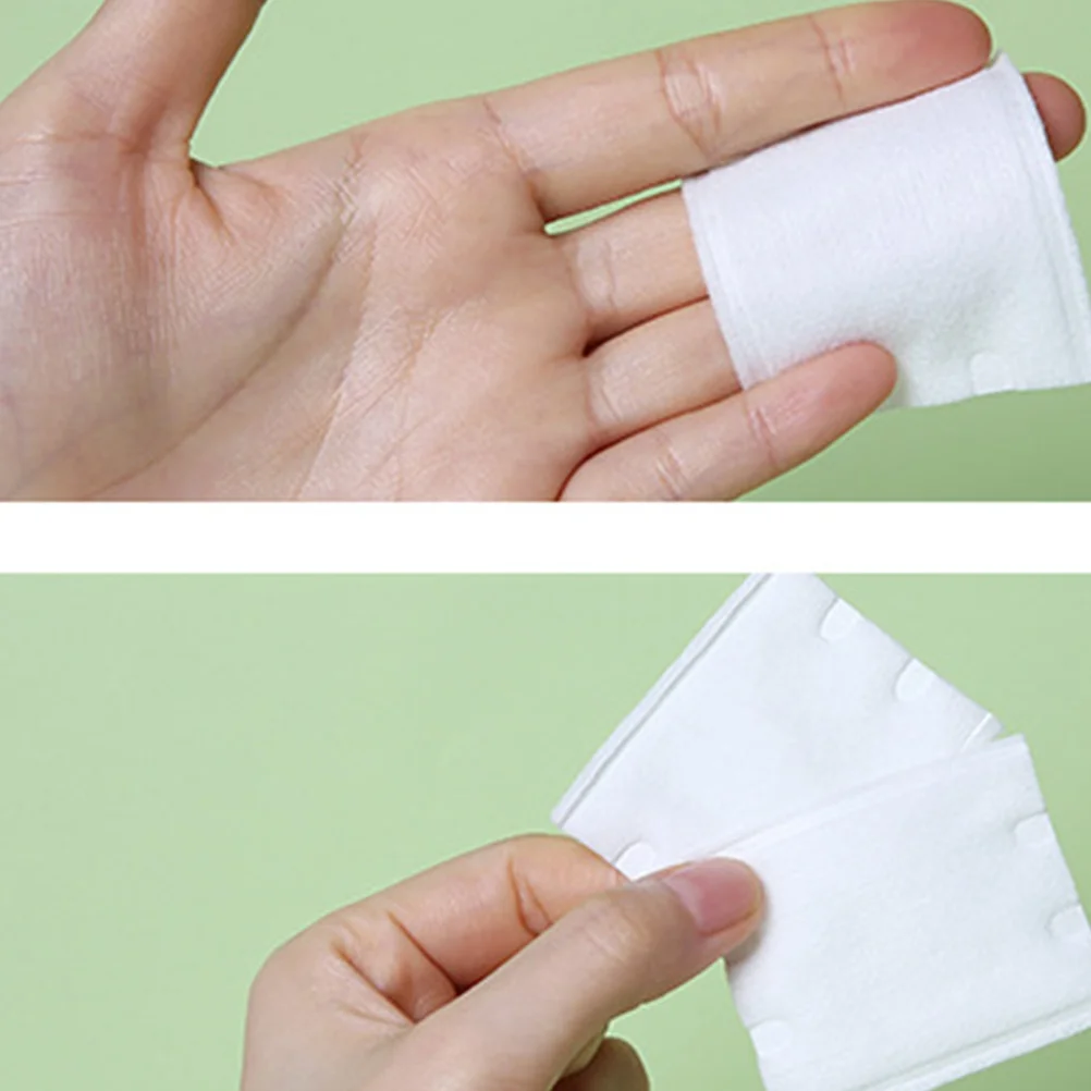 222 قطعة من وسادات قطنية للمكياج، وسادات مزيل مزدوجة الجانب، ناعمة ومريحة، منتفخة للوجه لإزالة المكياج والعناية بالبشرة وطلاء الأظافر #4