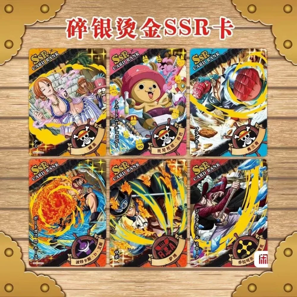 Wholesales One Piece Collection Cards Famous Anime Protagonist Group Collector\'s Edition Secret Diamond Flash Card Kids Gifts