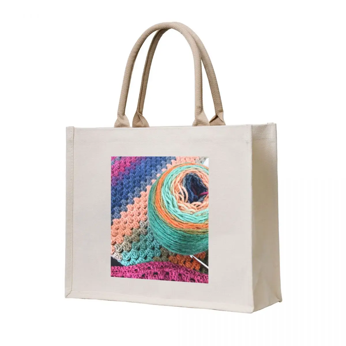 

Crochet in Progress Tote Bag Lady bag cloth bag woman hand ladies Big women