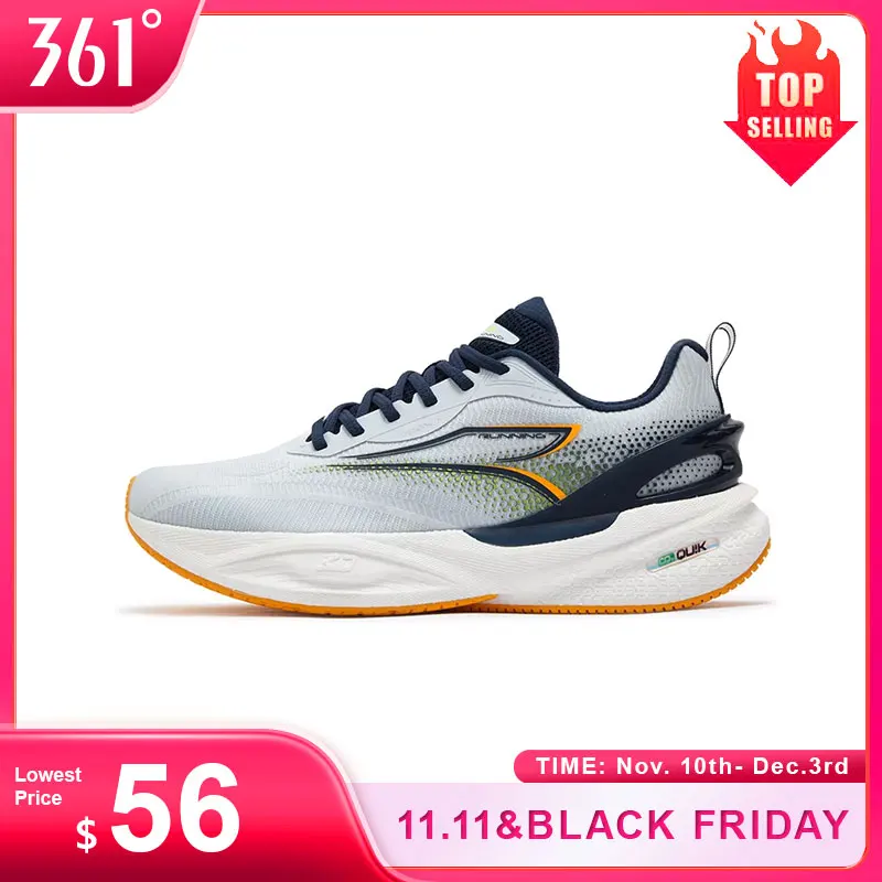 

361-градусные мужские кроссовки SPIRE CQT II с сетчатой амортизацией, нескользящие дышащие стабильные универсальные мужские кроссовки для бега 572512202