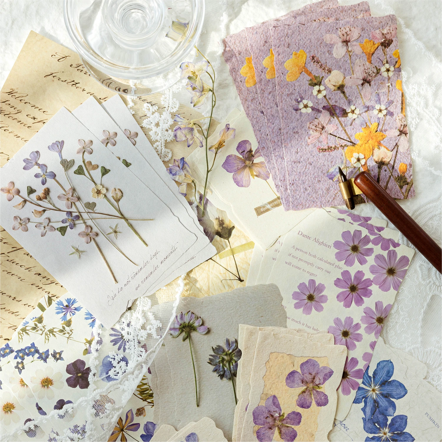 JIANQI 30pcs Creative Scrapbook Vintage Materials Paper Combo Kit DIY Junk Journal Collage Photo Album Retro Art paper view 6