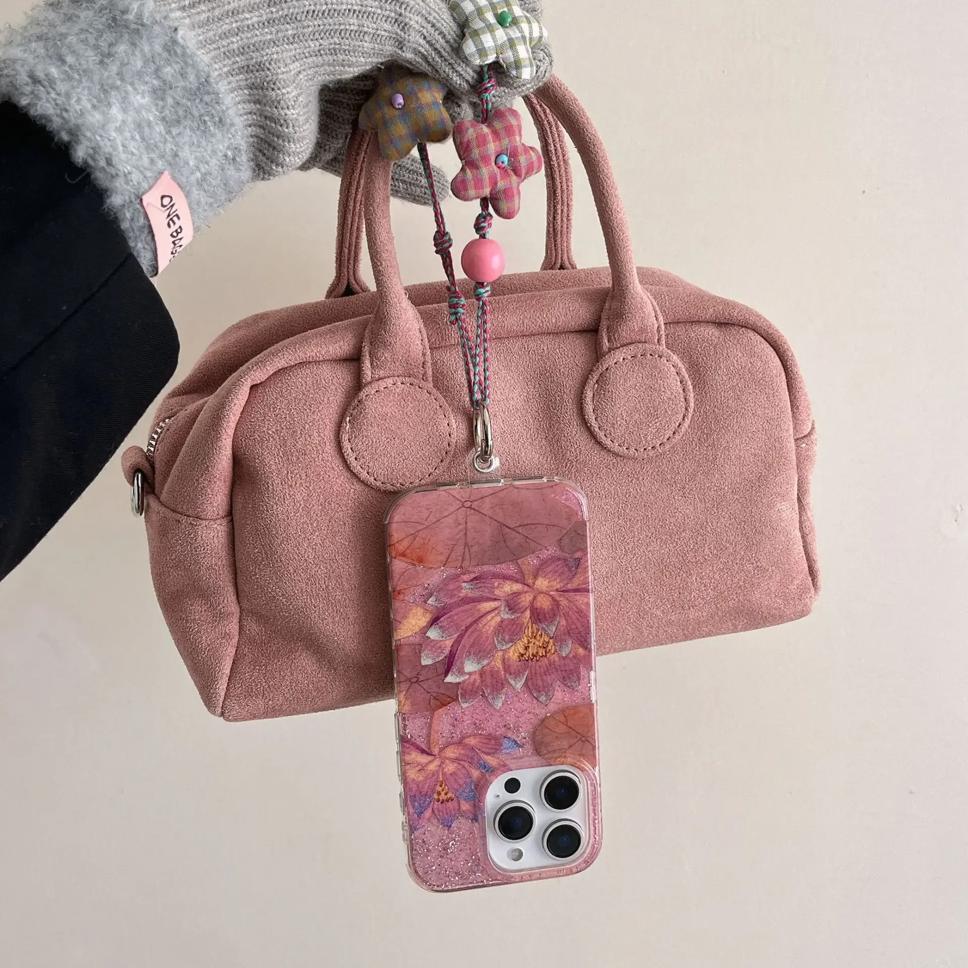 Romantyczny kwiat lotosu Chiński styl sztuki kwiatów Poszycie Etui na telefon do iPhone'a 16 15 14 13 Pro Max Etui Cute Luxury Cartoon Cover