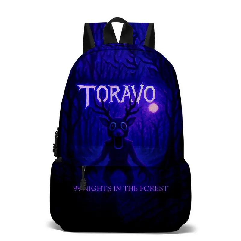

Robloxs 99 Nights in The Forest Cartoon Periphery Student Backpack Digital Printed Backpack Student Daily Necessities