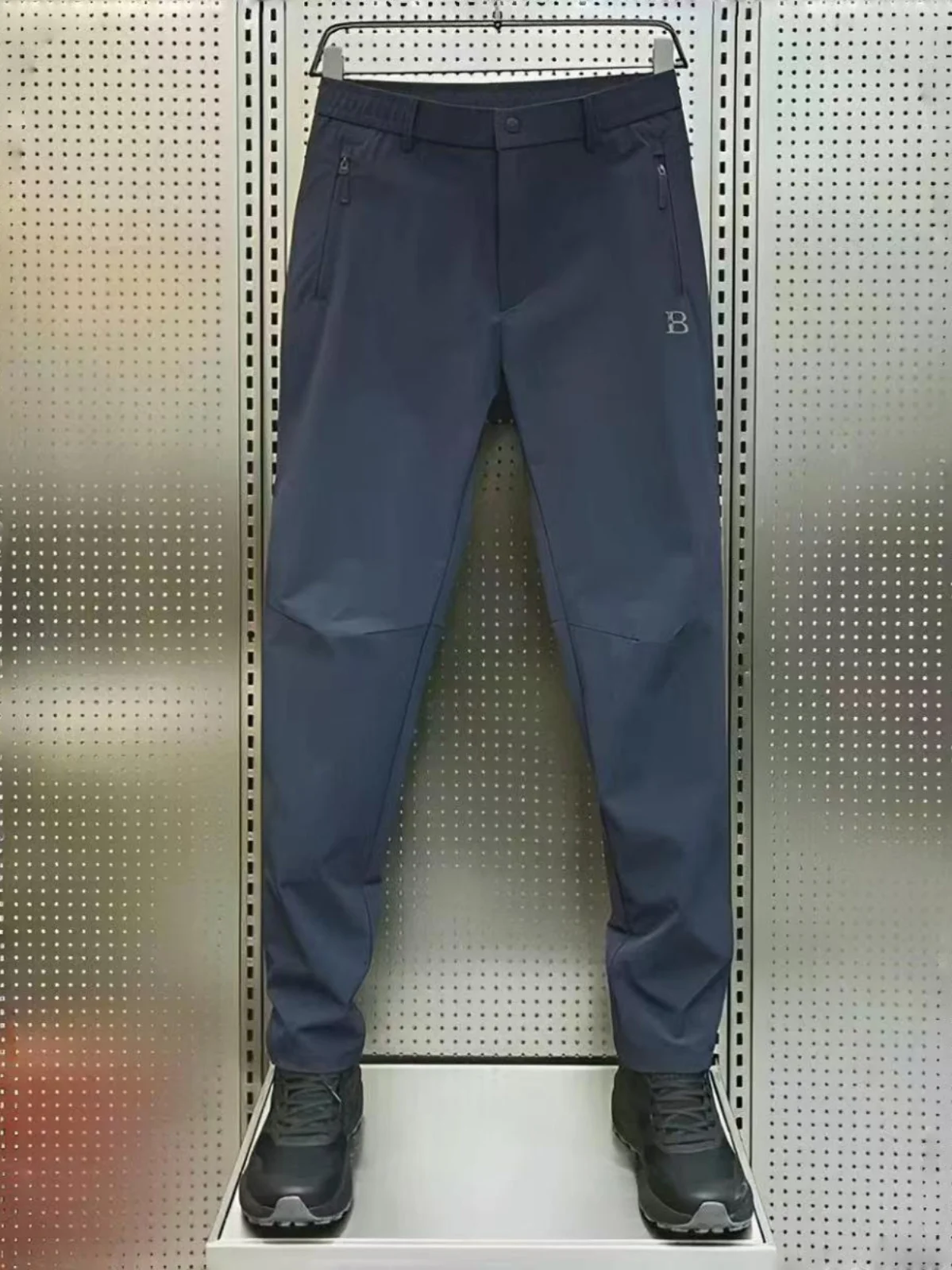 

Мужские повседневные брюки: мягкие, быстросохнущие, для активного отдыха, модные, эластичные, комфортные, высококачественные, осенняя новинка, прямой крой, на молнии