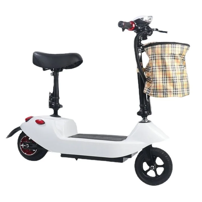 

Electric car mini folding men and women, scooter small two wheels, battery car lightweight lithium battery scooter