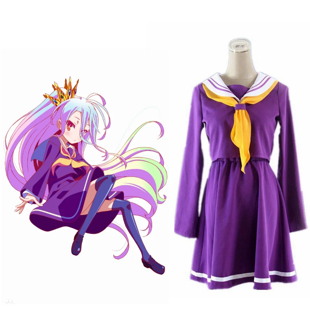 Anime NO GAME NO LIFE Shiro Cosplay Costumes