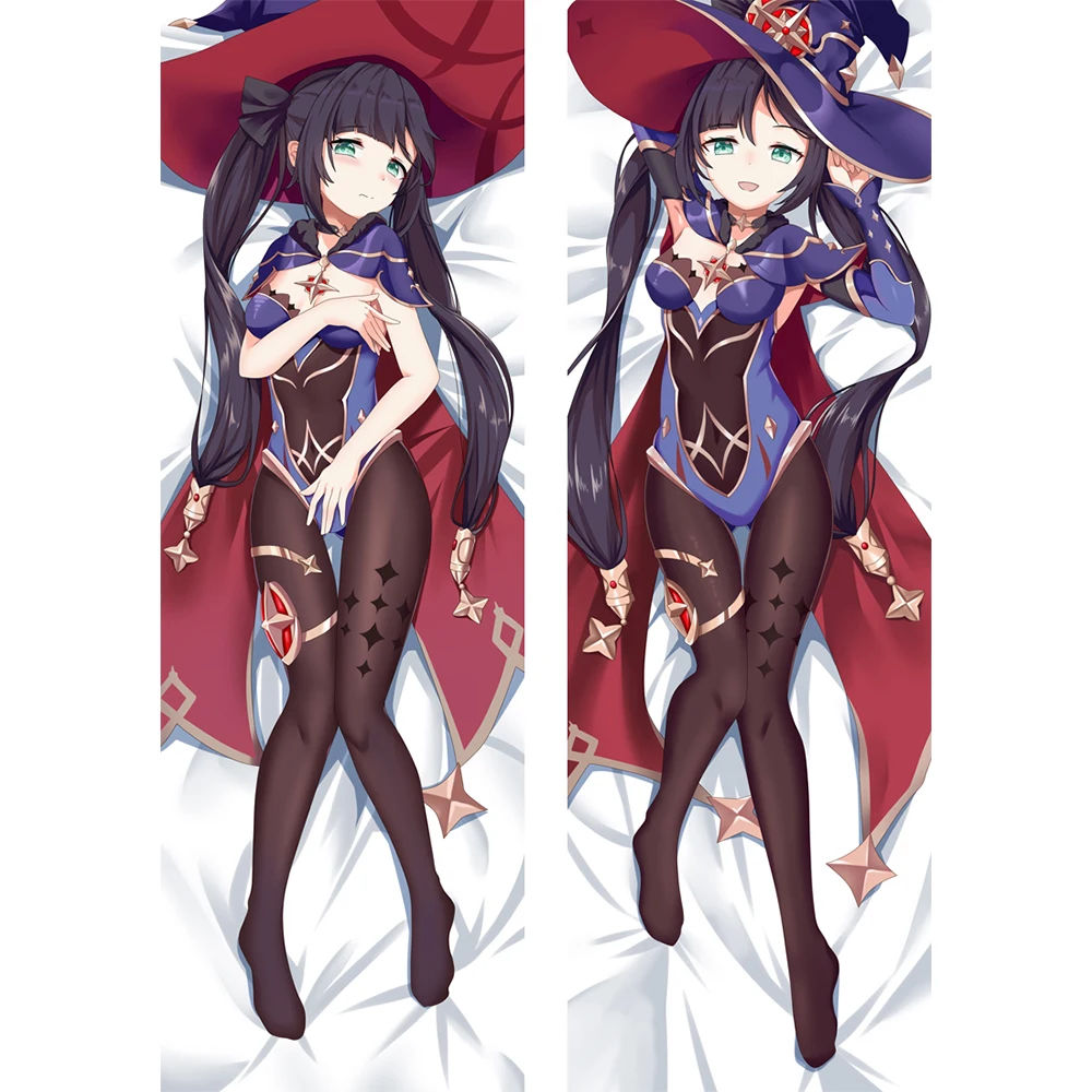 

Genshin Impact Sexy Mona Hugging Body Pillowcase Otaku Pillow Case Cover Otaku Room Docoration Cushon Cover Anime Dakimakura