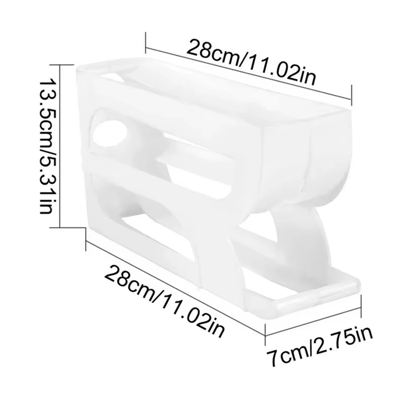 Автоматический роликовый дозатор для яиц, 3-уровневый автоматический роликовый держатель для яиц, компактный контейнер для хранения яиц для холодильника