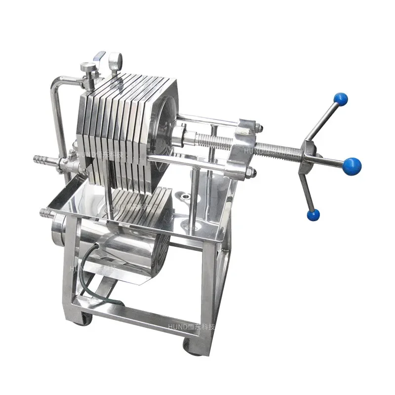 Stainless steel plate and frame filter Baijiu liquid water treatment food wine fruit wine impurity turbidity test filter paper