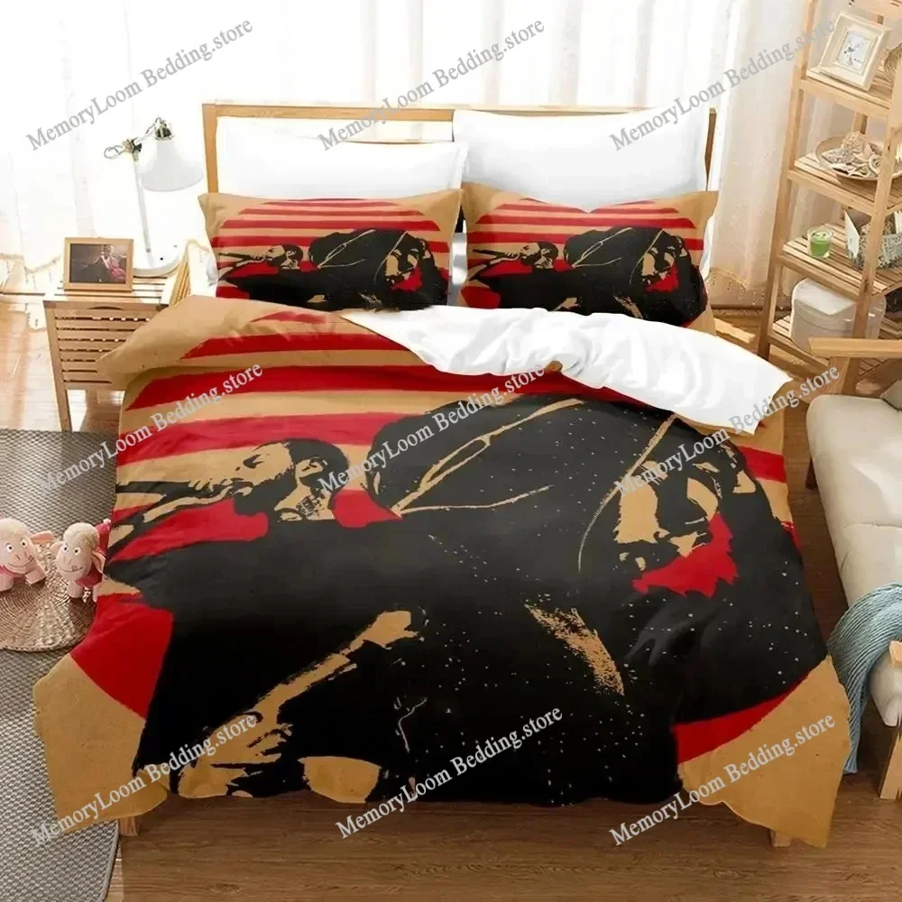 Singer Album Trendy Hajime, Pt. 3 Miyagi & Endgame Bedding Set Twin/Queen Size Duvet Cover Pillowcase Soft Cozy Home Textile Set