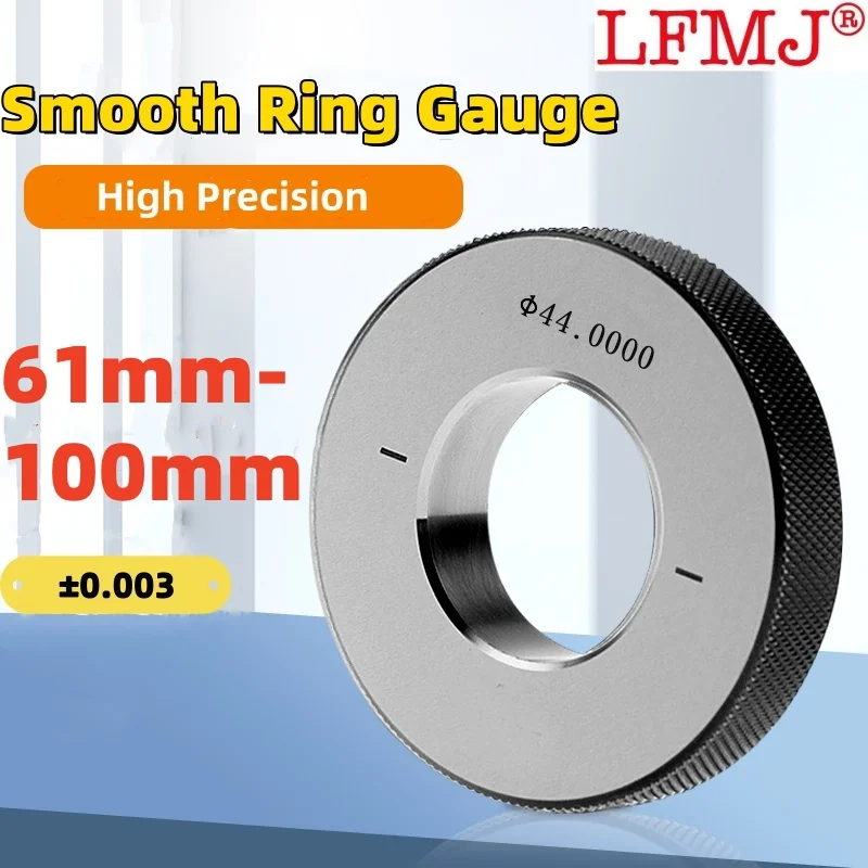 

1PCS 61-100mm ±0.003 Metric Smooth Ring Gauge On the Table Check Non-Standard Double Line Gauge Plain limit gauge Measuring Tool