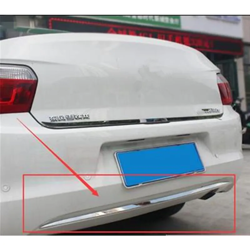 Auto parts stainless steel Trunk trunk under the tailgate trim Car styling fit for 2014-2017 Citroen Elysee C-Elysee 1PCS