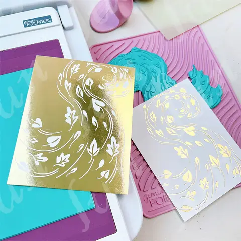 पुन: प्रयोज्य धातु DIY शिल्प बड़े आयताकार गर्म पन्नी प्लेटें एम्बॉसिंग पेपर कार्ड फोटो एल्बम उपहार सजावट 2023 में नया उत्पाद 10 best sales गर्म पन्नी प्लेटें - №2