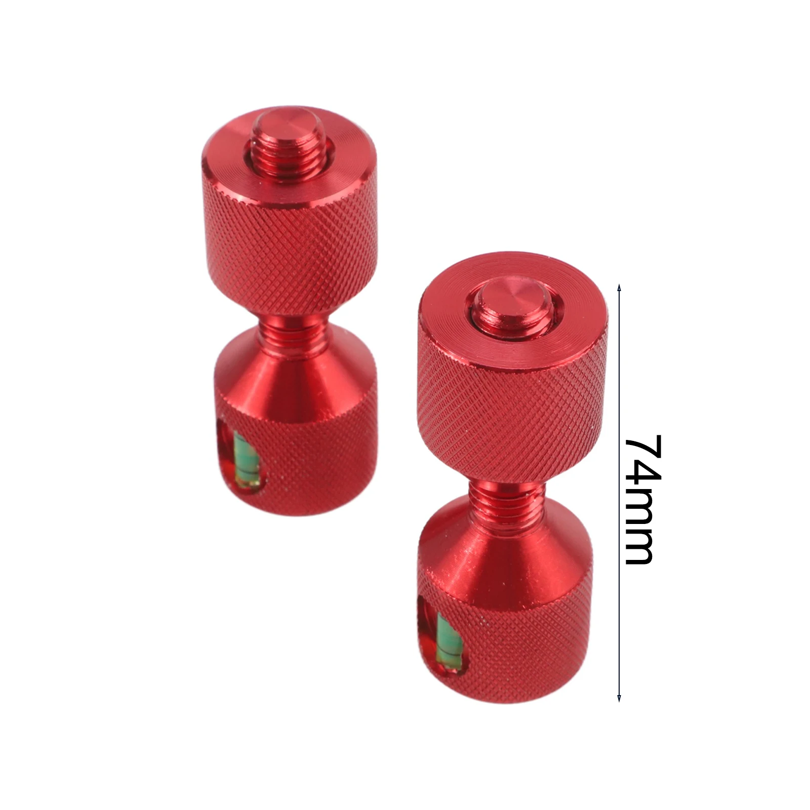2 Piece Aluminum Two Hole Pins Featuring Integrated Level for Precise Flange Alignment on 150LB Piping Systems