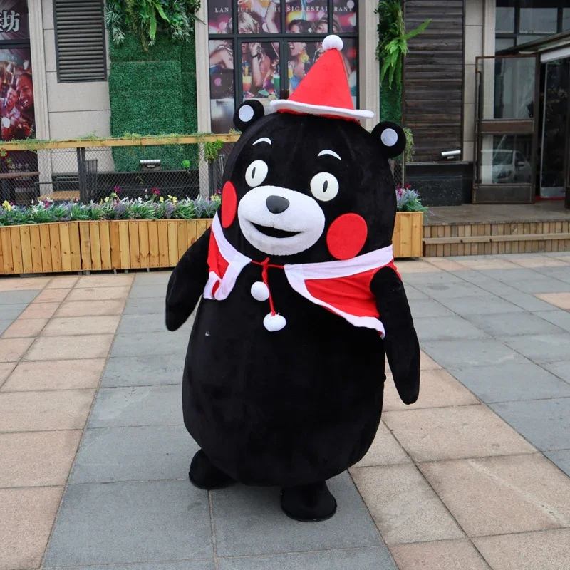 Christmas Japan Kumamon Bear Mascot Costume Animal Bear Cartoon Fancy Dress Halloween Christmas Birthday Party Carnival Chara