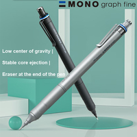 Tombow Mechanical Pencil Mono Graph Fine 0.3/0.5mm Metal Comfort Grip Japanese Writing Stationery for Detailed Work /Sketch/Draw