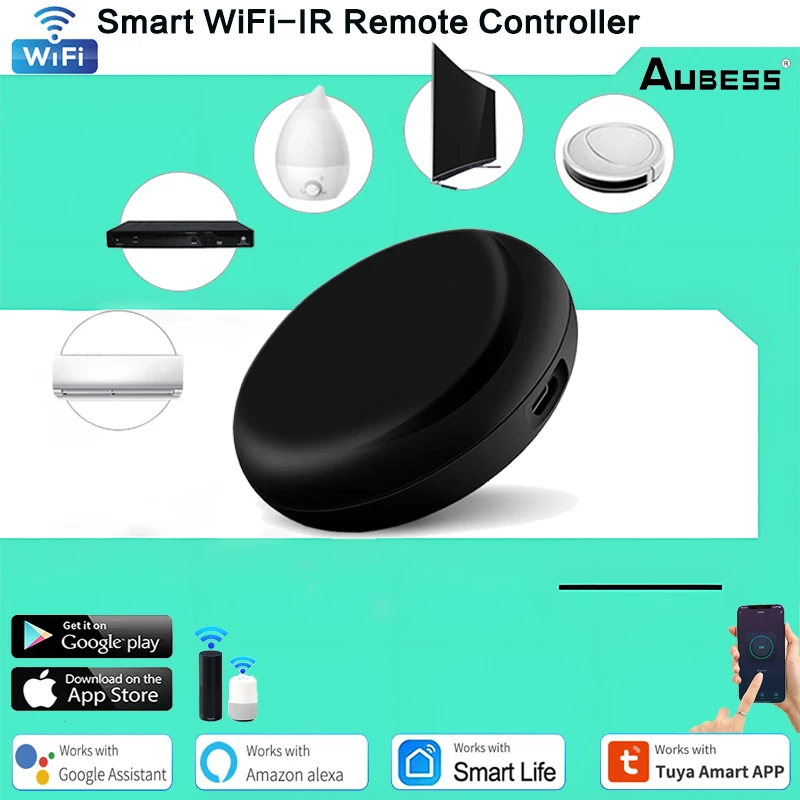 

Smart WiFi-IR Remote Controller Tuya/Smart Life APP Infrared Remote Controller Air Conditioner TV With Alexa Google Home Alice