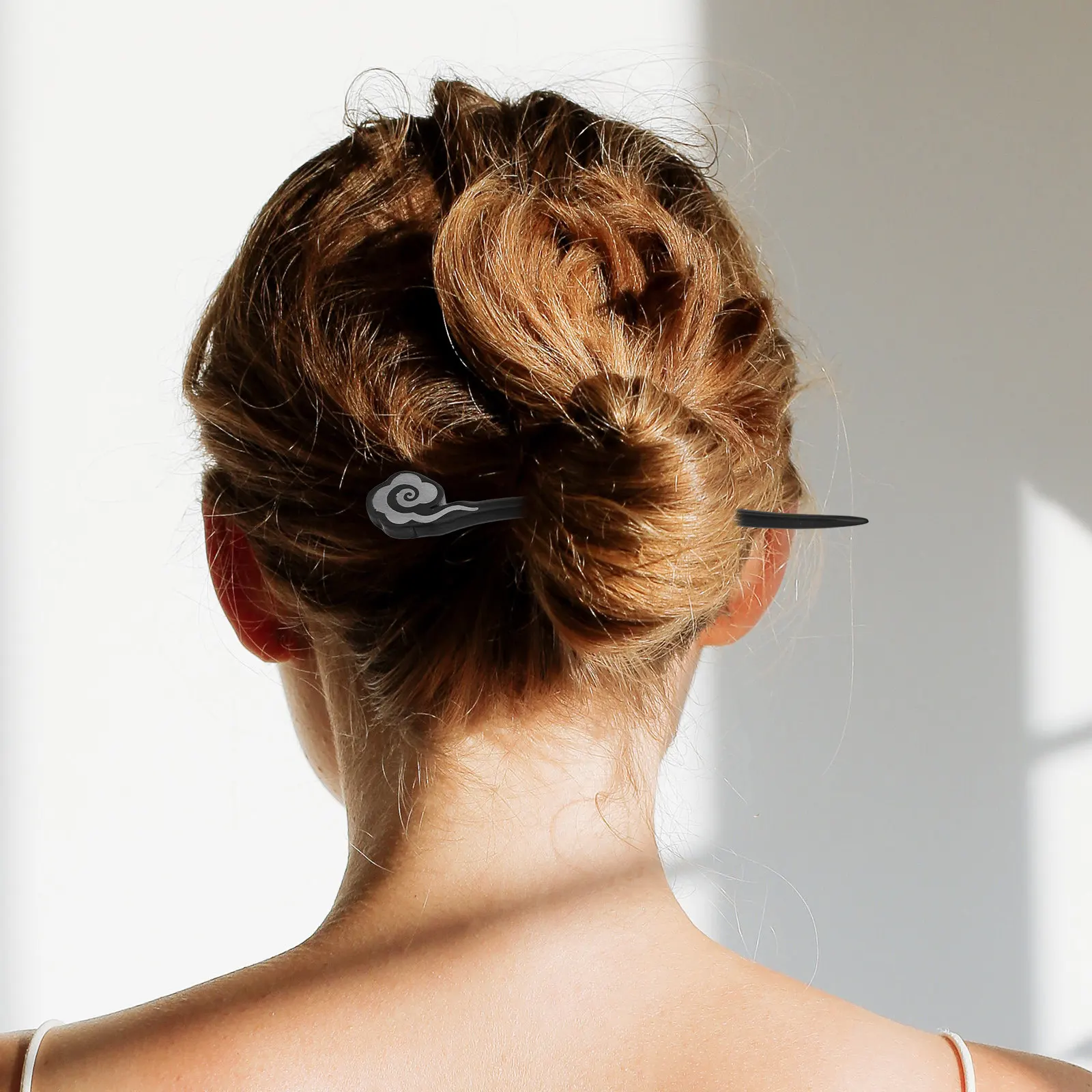Chinese Vintage Hairpin Wooden Long Hair Stick for Buns Daily Use Elegant Hair Accessories Chinese Style Hairpin