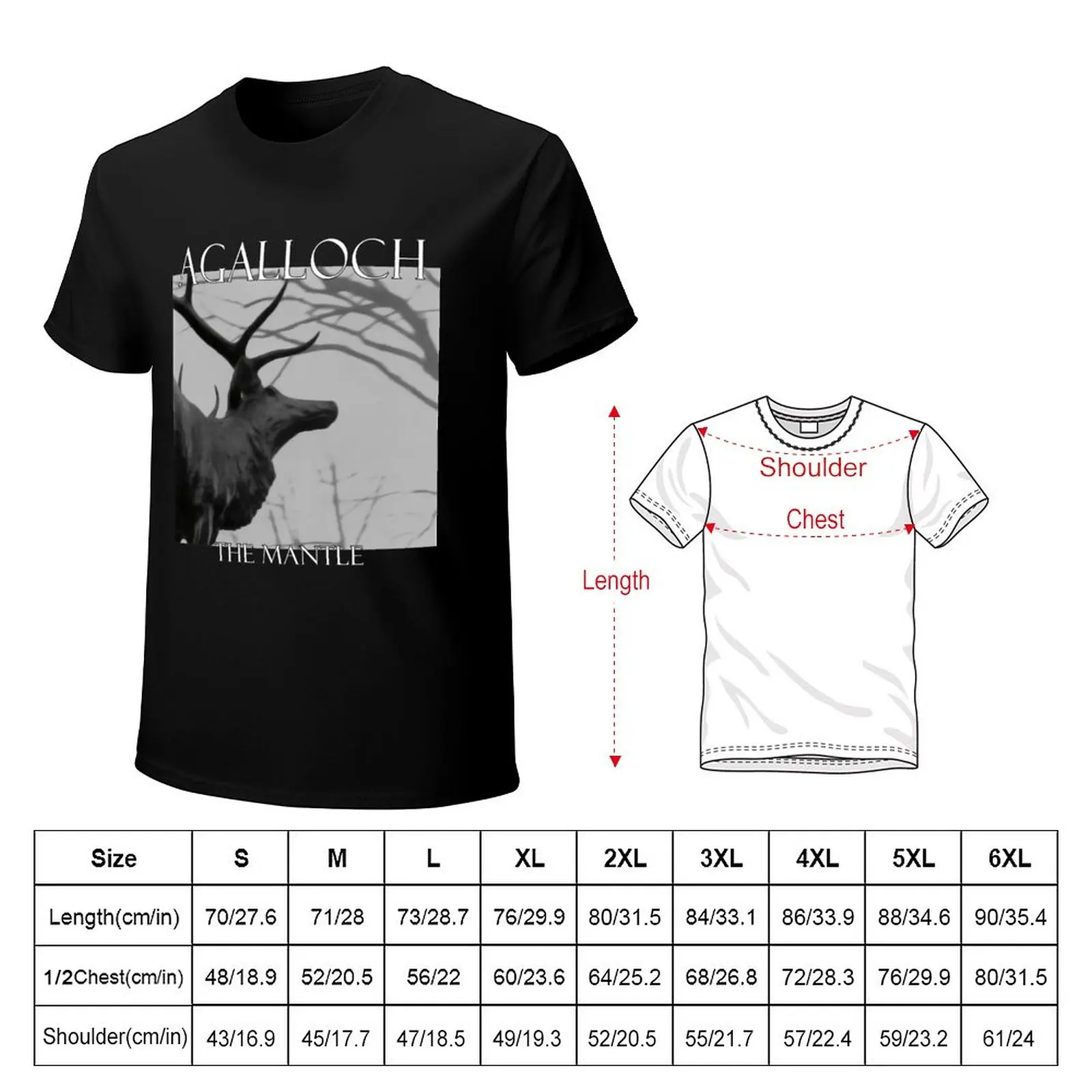 metal ekstrim Amerika - Agalloch Essential . T-Shirt tops kawaii clothes t shirts for men pack