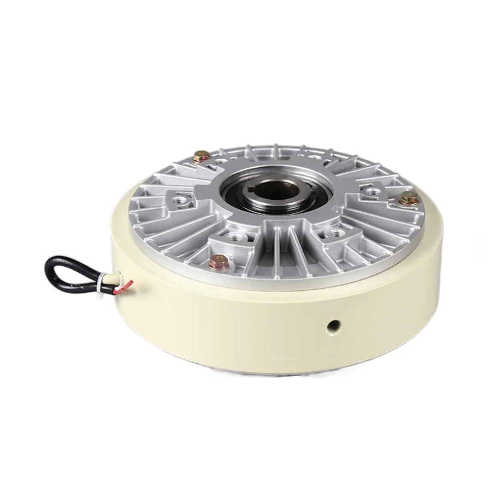 Frein à Poudre Magnétique à Arbre Creux, 25nm, 2.5kg, DC24V, 1000 tr/min, Dévidage pour Contrôle de Tension, Coulissement Continu, Charge Simulée