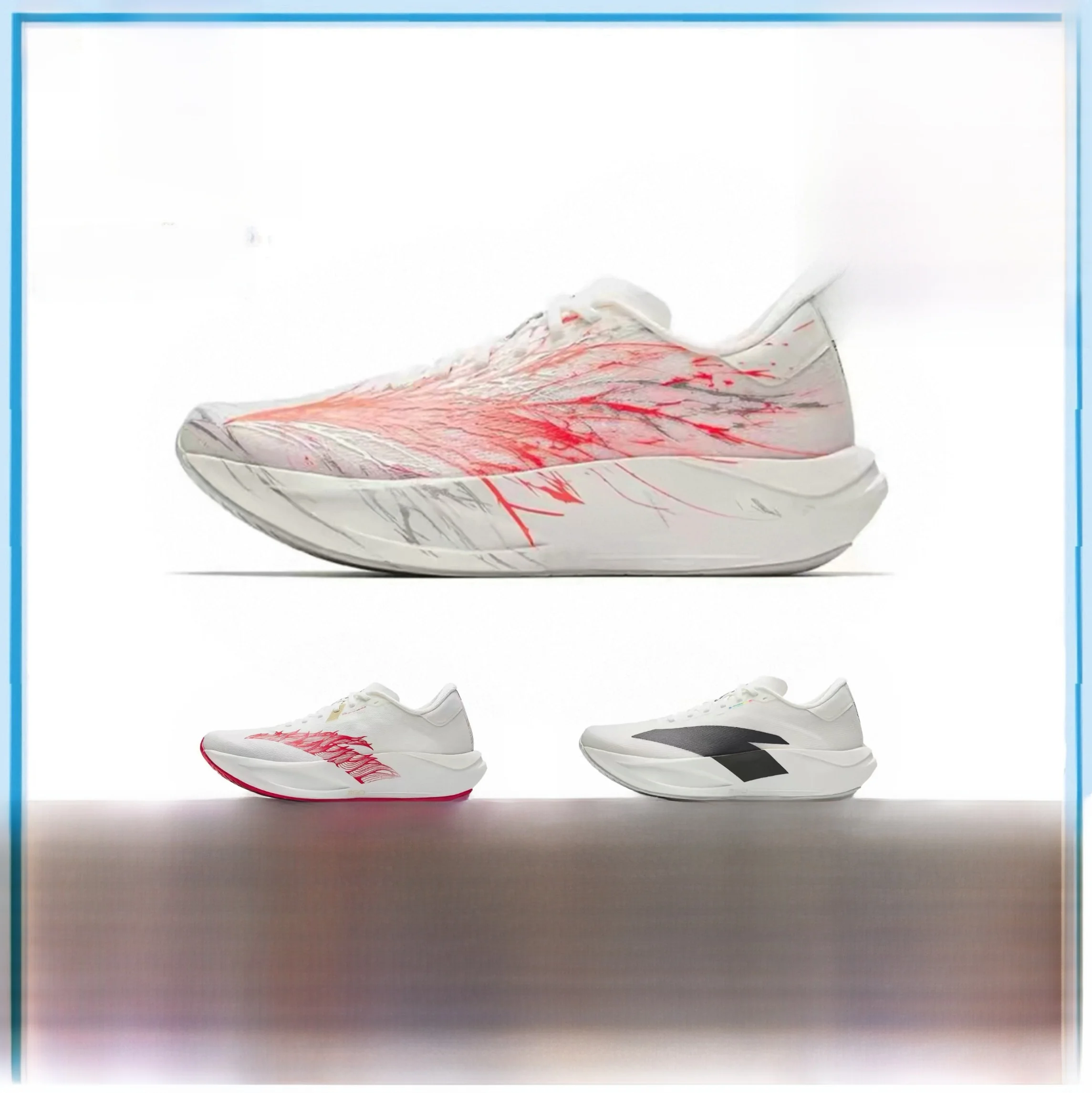  Heart Rate 90 Unisex Lightweight Running Shoes No Board Professional Marathon Training Shoes Breathable Shock Absorption