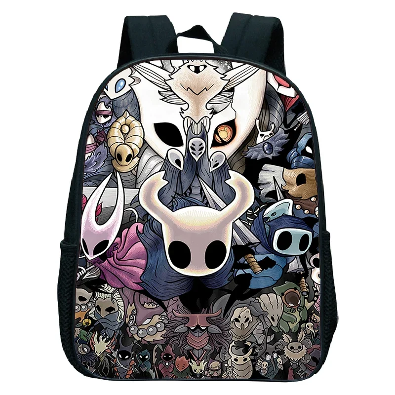 Cartoon Game Hollow Knight Print Kids Backpack Kindergarten School Bag Waterproof Small Bookbag Preschool Boys Girls Backapack