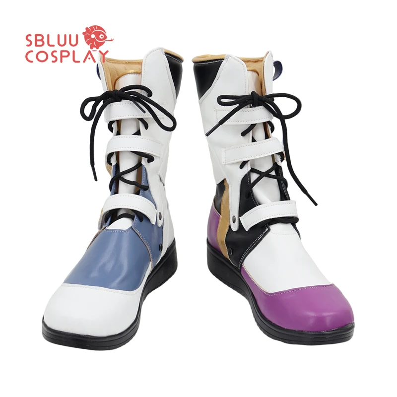 SBluuCosplay Arknights Exusiai Scarpe Cosplay Stivali su misura Festa di Halloween