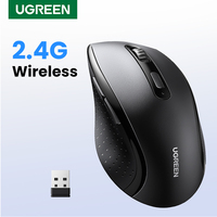 UGREEN Wireless Mouse for Computer 1600DPI Silent Mouse with 2.4GHz USB Receiver for PC MacBook Tablet Laptop