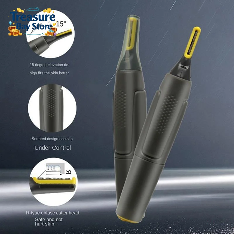 Ultra Thin Precision Trimmer Electric Nose Hair Trimmer Mini Portable Ear Trimmer For Men Nose Hair Shaver Waterproof Safe Clean