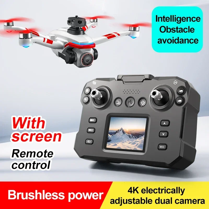 New K15 Max Brushless Drone 4K HD Camer Remote Control With Screen Long Endurance Obstacle Avoidance Aerial Photography Dron Toy