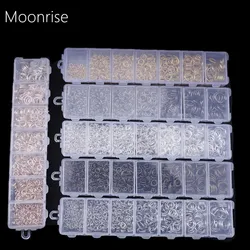 900 Pcs Alloy Open Jump Rings Mixed 3mm 4mm 5mm 6mm 7mm 8mm 10mm Split Rings For DIY Jewelry Making Findings HK060