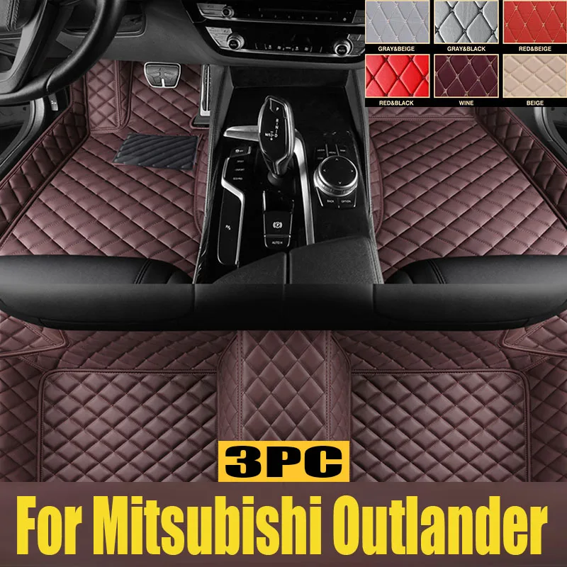 

Hybrid Vehicle Car Mats For Mitsubishi Outlander PHEV GN 2022~2023 5seat Leather Pad Car Floor Mats Tapis De Sol Car trunk mat