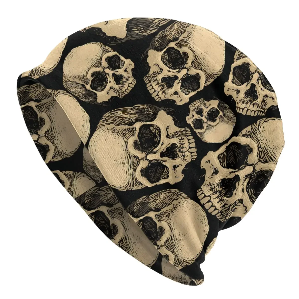 

Шапочки, черная шапочка для мужчин, уличные тонкие шапочки с черепом, шапки, Стильные Шапки