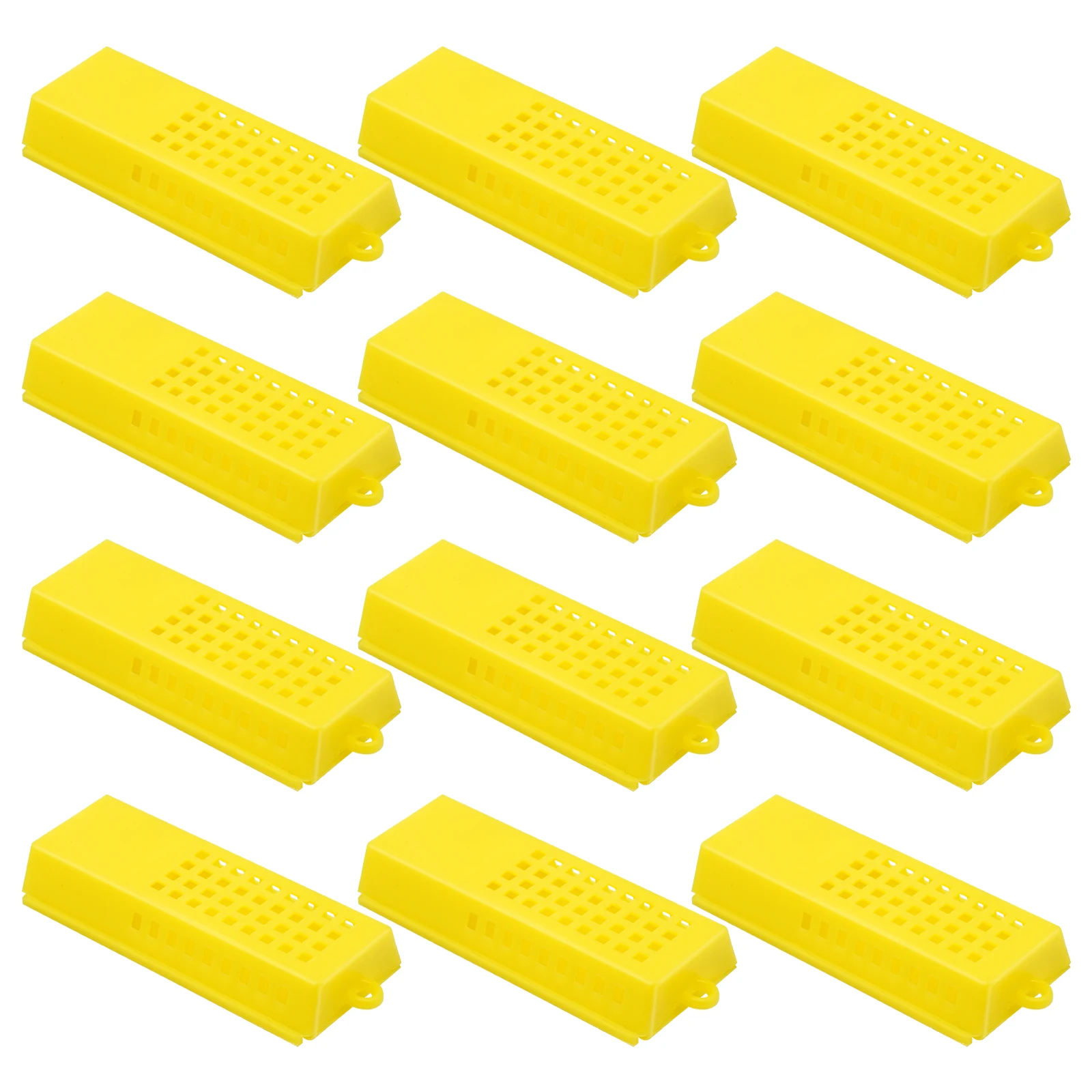 100Pcs Bee Tool Beekeeping Transport Cages Queen Bee Cages Bee Hive Yellow Bee Isolated Cage Beekeeping Beekeeper Tool Equipment