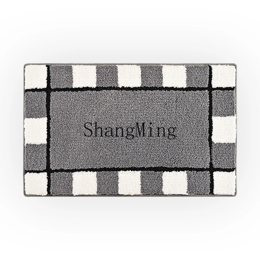 DSA flocking new entry door floor mat living room carpet bedroom bedside thickened plush mat study floor mat