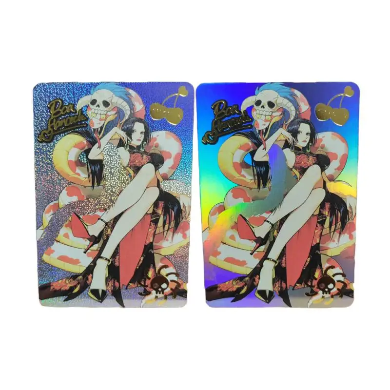 One Piece Boa Hancock Acg Girl Cards Hot Stamping Color Flash Card Anime Game Characters Collection Card Diy Toys