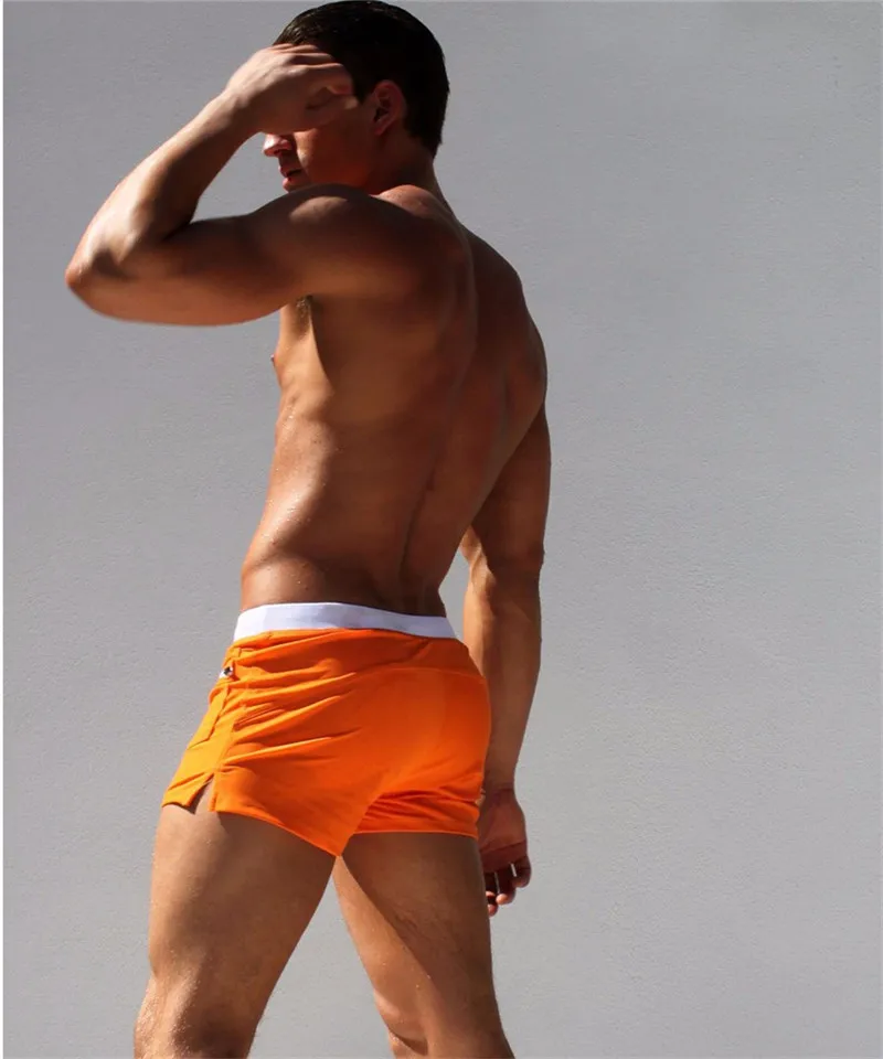 Herren-Badeshorts, Badehose, Kordelzug, Netzfutter, elastische Taille, atmungsaktiv, schnell trocknend, Boardshorts für Strand, Pool, Sommer, männlich – Detail 14