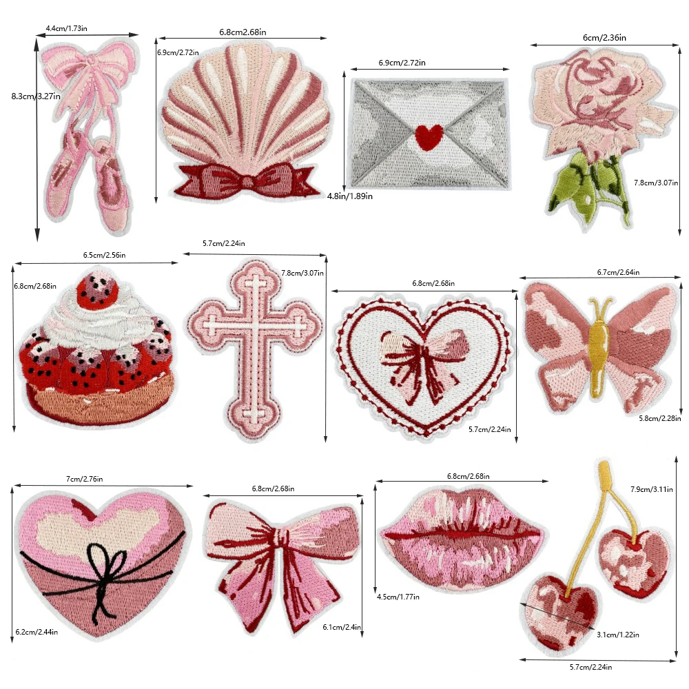 1Set Mixed Style Stickerei Patches Eisen auf Applikation Kleid Kleidung Reparatur Dekoration Abzeichen – Detail 9